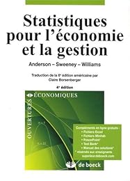 Statistiques pour l'économie et la gestion