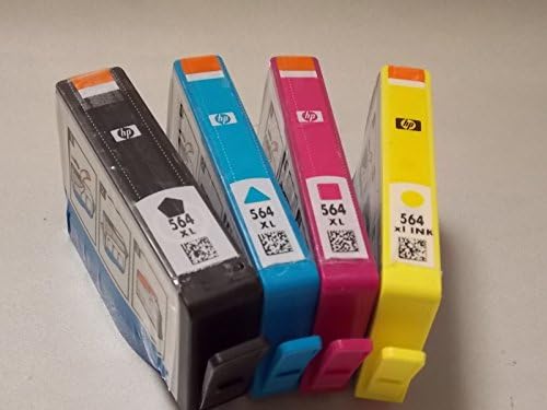 HP 564XL Color Four Pack - Includes Double Capacity -Black (CN684WN)/ Cyan(CB323WN)/ Magneta(CB324WN)/ Yellow(CB325WN)