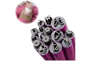 JHZHONG 15Pcs Nail Art Stamper Pen Set, Flower Nail Stamper Pen,Nail Art Pen Nail Stamping Plate Nail Art Stamper Kit, Nail Stamper Nail Art Tool with Different Patterns, Nail Art Tools for Women