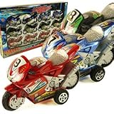 Pull Back Motorcycle Collections Toys for Kids Assorted Colors, 12 Pieces - No.7708A