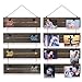 brightmaison Picture Photo Display Clip Board 26 Inch Wood Wall Decor with 16 Clips Collage Artworks Prints Multi Pictures Hanging Vertical Organizer (Set of 2)