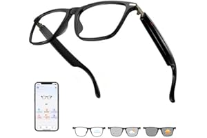 HAIXINDA AI Smart Glasses with ChatGPT, Support 160+ Languages, Real-Time Translation via APP, Bluetooth Glasses for Men Women, Photochromic Lenses, AI Translation Glasses for Travel Meeting Trade4.3 out of 5 stars 641 offer from $31.49