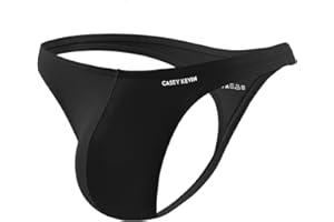 Casey Kevin Men's Thong Underwear for Men Breathable G-String Lightweight T-Back Sexy Bikini