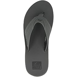 Reef Men's Sandals, Fanning, Grey/Black, 5