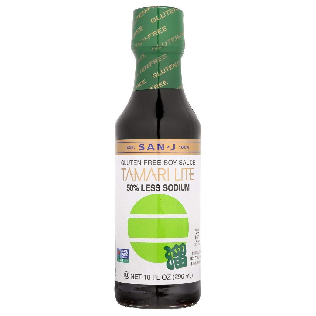 San-j gluten free soy sauce tamari lite (075810024256)