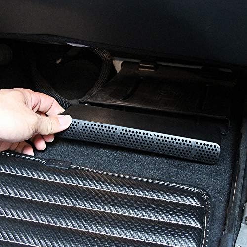 VistorHies - 2Pcs Under Seat Floor Rear AC Heater Air Conditioner Duct Vent Cover Grill Outlet Covers For Peugeot 3008 5008 (2017-2018)