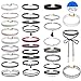 Uniqhia Leather Chain Necklace for Women Girls Choker Tassel Necklace Velvet Length Adjustable (30PCS)