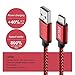 Galaxy S9 Charger, Benicabe (6 Ft 2-Pack) Nylon Braided Cord, USB 3.0 Type C (3 Amp) Fast Charging Cable for Samsung S9 Plus S8 Note 8, LG V20, Pixel 2, Moto Z, Nintendo Switch (Red & Blue)