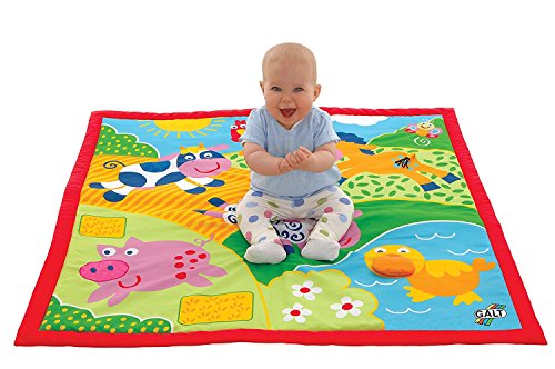 Galt Large Playmat Farm Multi-Sensory - Over 3 Feet (39" x 39"), Ages Birth, Baby, Infant, Toddler
