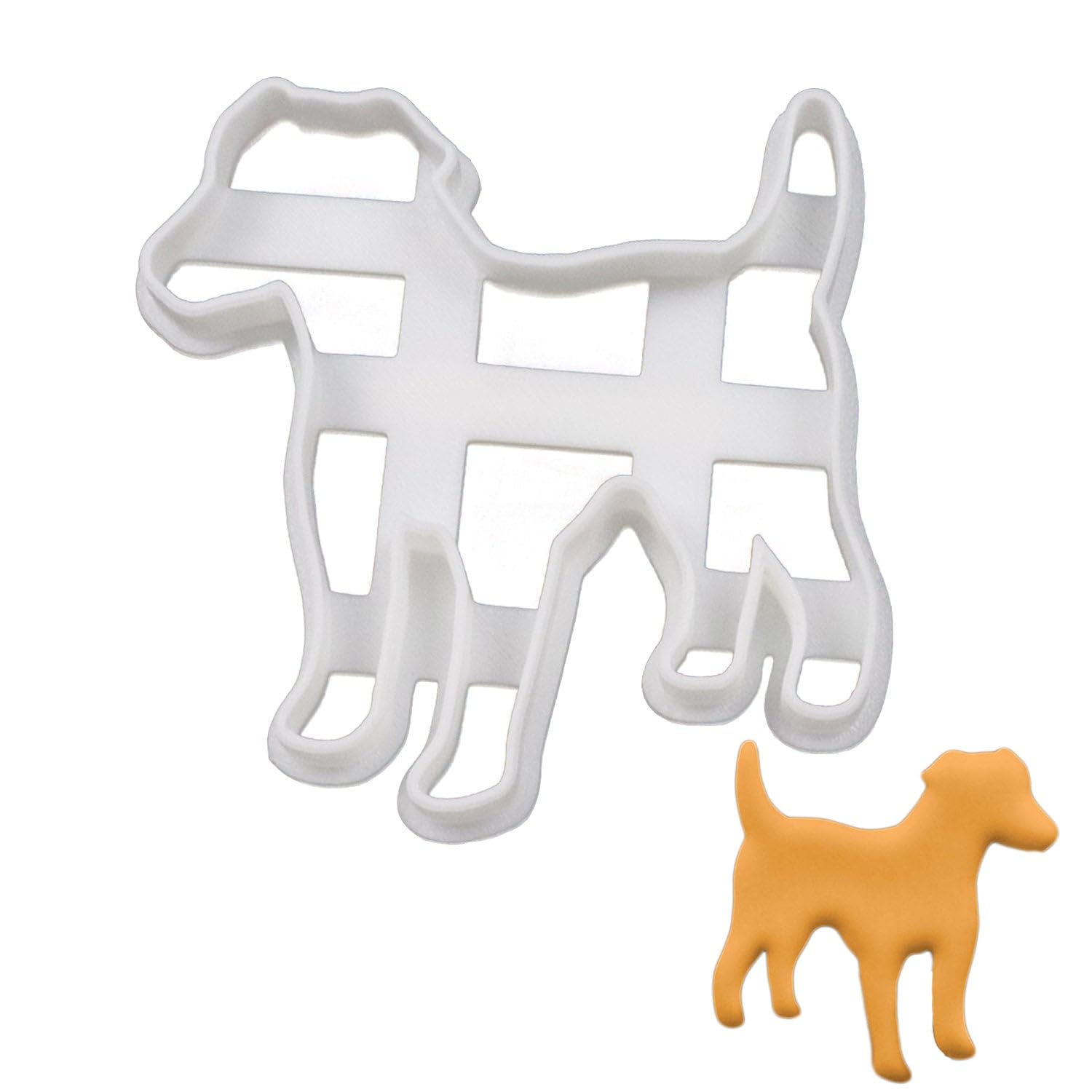 BAKERLOGY Jack Russell Terrier Silhouette Cookie Cutter - Detailed Biscuit Cutter Design for Baking and Crafts, Ideal on Fondant, Dough, Clay