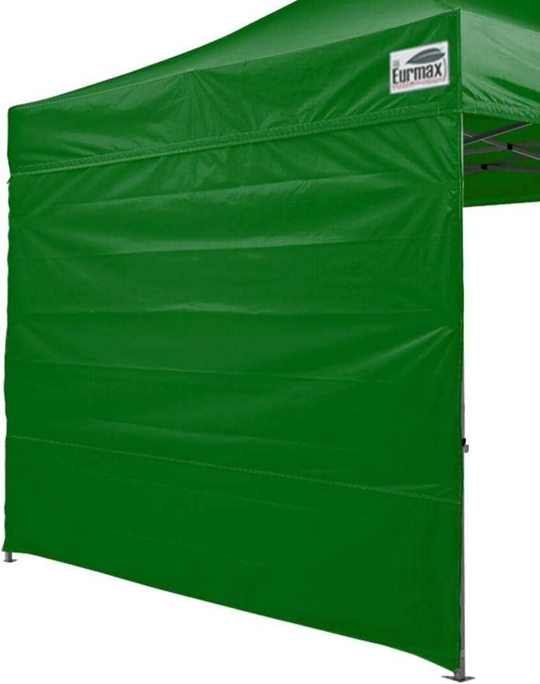 Eurmax 10'x10' Ez Pop-up Canopy Tent Commercial Instant Tent with 4 Removable Zipper End Side Walls and Roller Bag, Bonus 4 SandBags