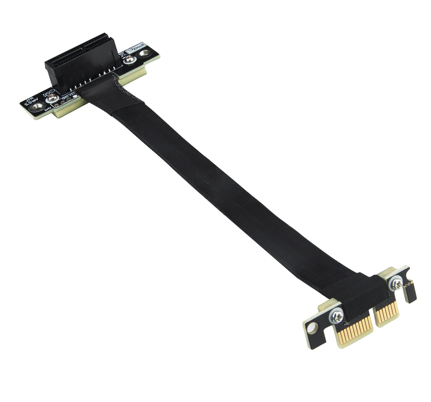 10Gtek PCIe 3.0 Riser Cable, X1 to X1, M to F, 90° to 90°, Cable Length 30cm, P311MF5530