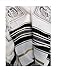 Black & Gold 100% Wool Kosher Tallit Prayer Shawl Made by Mishcan Hathelet (size 55 - (51 inches x 73 inches))
