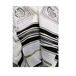 Black & Gold 100% Wool Kosher Tallit Prayer Shawl Made by Mishcan Hathelet Black & Gold 100% Wool Kosher Tallit Prayer Shawl Made by Mishcan Hathelet