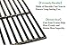 Hongso Porcelain Coated Cast Iron Grill Cooking Grates Replacement for Chargriller Models 2121, 2123, 2222, 2828, 3001, 3030, 3725, 4000, 5050, 5252, 5650,9020. Set of 3