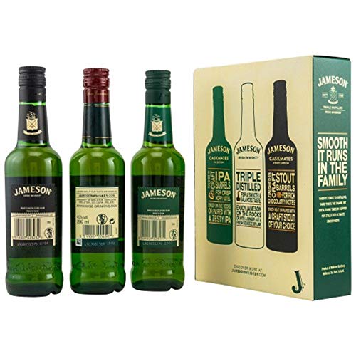 Jameson irischer Whiskey 3 Flaschen je 200ml + 1 Spey Dram Whisky Glas + 9 Edelschokoladen in 9 Sorten – Bild 2