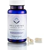 Relumins Advanced White Glutathione Capsules - Max Strength Supplement with ALA, Placenta, Rose HIPS & Vitamin C - Supports Collagen & Youthful Skin, Made in USA - 60 Caps