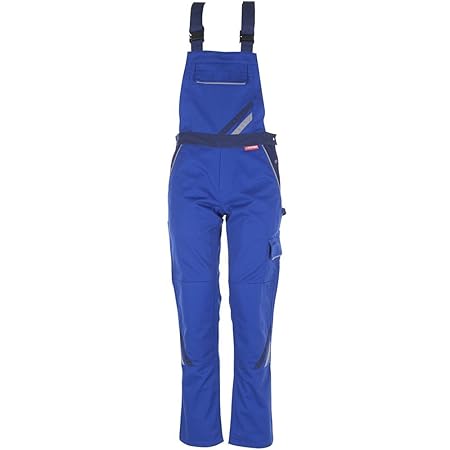 Planam Damen Latzhose Highline, größe 34, zink, kornblau / marine / mehrfarbig, 2338034