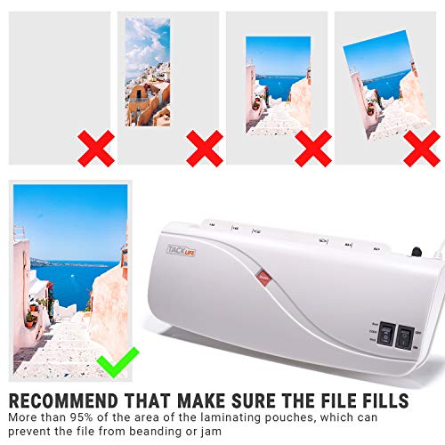 Laminator, 2 Roller System 9" Wide Thermal Laminator with Hot & Cold Laminating, ABS Button, 3