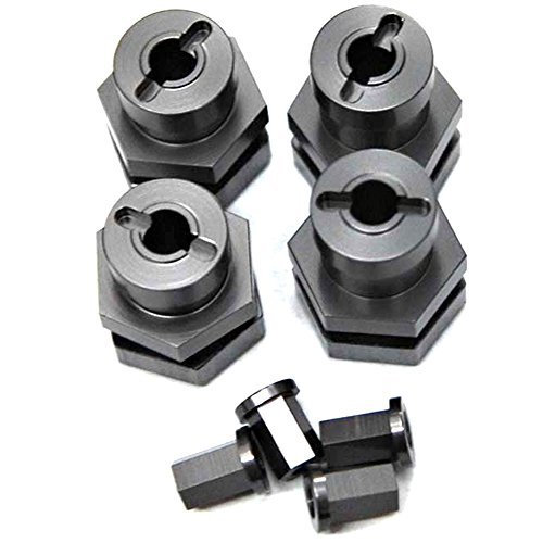 ST Racing Concepts ST3654-17GM CNC Machined Aluminum 17mm Hex Conversion Kit for Traxxas Slash, Stampede, Rustler and Bandit (Gun Metal)