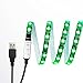 Black PCB TV Backlight Kit,Computer Case LED Light,eTopxizu 3.28Ft Multi-Colour 30leds Flexible 5050 RGB USB LED Strip Light with 5v USB Cable and Mini Controller for TV/PC/Laptop Background Lighting