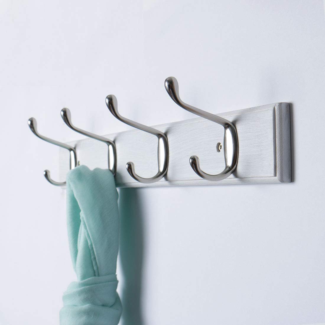 Perchero de pared de bambú con base de bambú la cocina para colgar