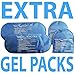 NatraCure Replacement Gel Packs for Cold Therapy Socks - (4-Piece Set) Extra Gel Ice Packs Reusable, Compresses for Injuries, Flexible Ice Packs Reusable, Small Ice Packs, Thin Ice Packs - GP23-24