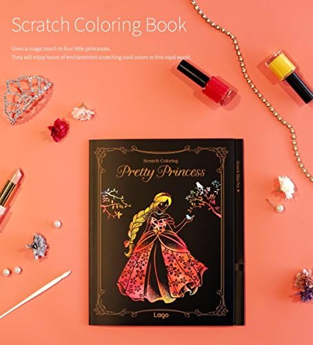 Lago Scratch Coloring Book - Pretty Princess