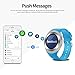 SEPVER Smart Watch SN05 Round Bluetooth Smartwatch with SIM Card Slot Compatible with Samsung LG Sony HTC HUAWEI Google Xiaomi Android Smart Phones for Women Men Kids Boys Girls (Blue)