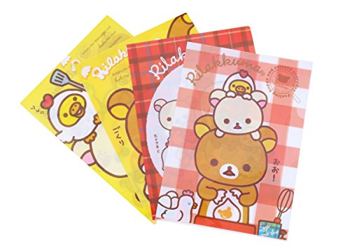 Damara Cute Bears Single Pocket Report Covers Letter Size,4 Sheets Per Set