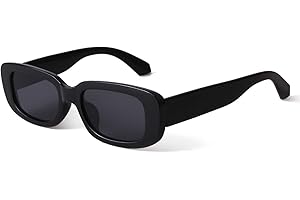 ADE WU Rectangle Sunglasses for Women Men Retro 90s Sunglasses Trendy Black Tortoise Shell Glasses Y2K