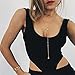 Wowanoo Vintage Double Layer Alloy Crystal Choker Necklace with Long Chain Pendant Silver
