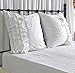 Queen's House Elegant Shabby White Euro Shams Covers Set of 2-I