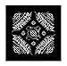 Harley-Davidson Men's Chrome Thorns Bandana, 24 x 24 inch, Black BA17030