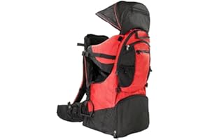 Premium Baby Backpack Carrier for Hiking with Kids – Carry Your Child Ergonomically 108 Red&Blue&Orange (Red)