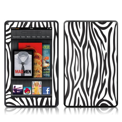 Kindle Fire Skin Kit/Decal - Zebra (will not fit HD or HDX models)