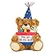 Collections Etc Musical Happy Birthday Plush Bear with Cake-Shaped Holder for Gift Cards or Cash