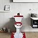 Imperial Home Santa Toilet Seat Cover and Rug Set – 4 Pcs Bathroom Christmas Decorations Set (Snowman)