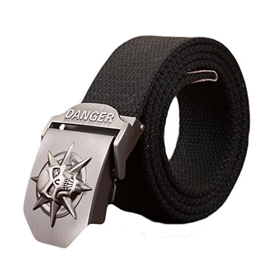 Ayli-Mens-Gothic-Skull-Tactical-Canvas-Web-Belt-Metal-Buckle-Black-Fits-All-Pant-Sizes-Below-40-bt8a010bk120