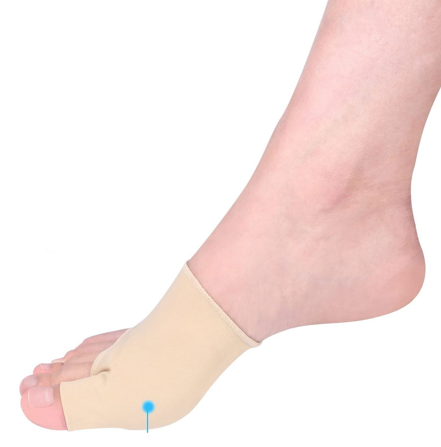 PEDIMEND Soft Gel Pad Toe Protection Socks (1PAIR) For Bunions Pain Relief, Blisters, Prevent Injury – Hallax Valgus Correction Sleeve - Big Toe Protector Cushion – UNISEX – Foot Care