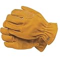 GEMPLER’S Premium Quality Durable Cowhide Leather Fencing Gloves (Size Large) with Tough-Wearing Protective Two-Ply Palm and Keystone Leather Thumb for High Dexterity – One Pair