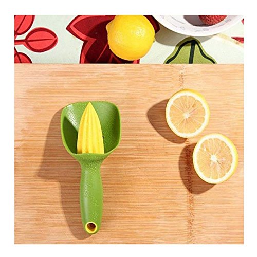 2 Pcs Maylai Manual Juicer Catcher Citrus Reamer Orange Lemon Juicer Kitchen and Home Plastic Hand Juicers (Green) - Thumbnail 2