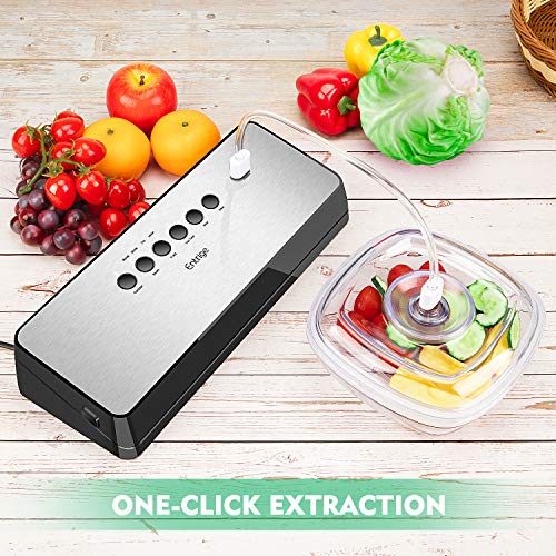 Vacuum Sealer Machine By Entrige, Automatic Food Sealer for Food