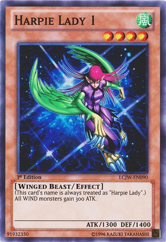 Yu-Gi-Oh! - Harpie Lady 1 (LCJW-EN090) - Legendary Collection 4: Joey's World - 1st Edition - Super Rare