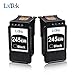 LxTek PG-245 (2 Black) Replacement for Canon 245XL PG-245XL PG245XL PG-243 PG243 Ink Cartridge High Yield for Canon Pixma MG2520 IP2820 MG2920 MG2420 MX492 MG2522 MG2922 MG3020 IP2820 MX490 Printer