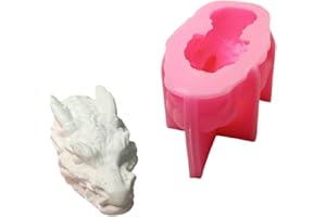 Dragon Head Sculpture Silicone Molds Epoxy Resin Molds for Soap Making Fondant Silicone for Candy Chocolate Craft Mold