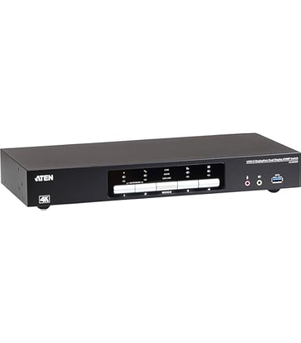 Amazon.com: ATEN 4-Port USB 2.0 KVMP Switch with Audio Support and