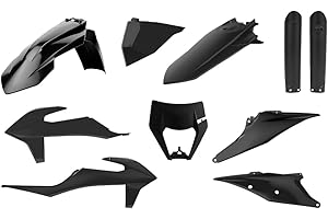 Polisport Motocross (MX) Replica Plastic Enduro Kit for KTM EXC/EXC-F/XC-W/XCF-W (2020-2023) Dirt Bike – OEM Quality, Durable