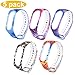 Smartband Band Compatible for Xiaomi Mi Band 4 Straps Smartwatch Wristband Replacement Band Silicone Smart Bracelet, ASTVSHOP Colorful Accessaries Waterproof Sport (19cm x 14cm x 1.5cm, 5PC)