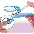Nail Cutter with Magnifying Glass, Extra Large Nail Clipper, Stainless Steel Fingernail Magnifier Scissors Toenails Clippers for Elderly, Children
